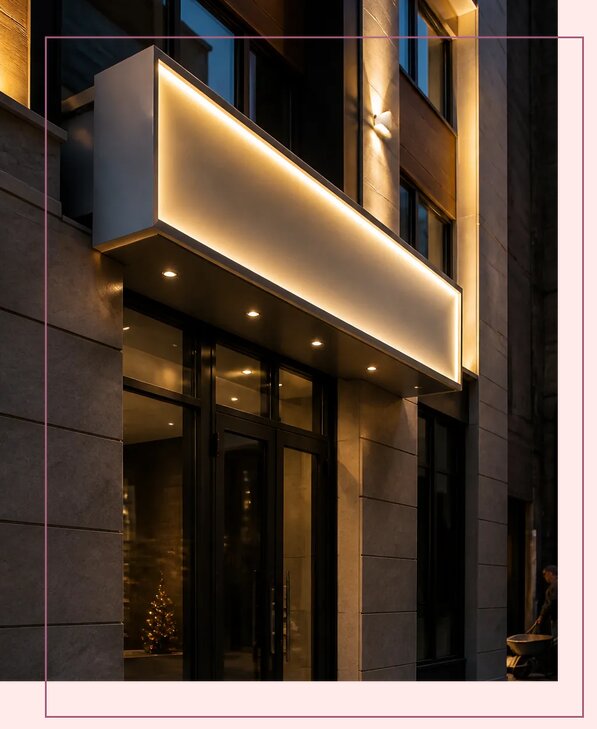 Световые вывески на фасад в Павловском Посаде по цене от 19206 р. | Аванза-Пвл