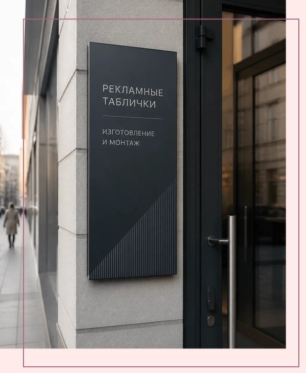 Рекламные таблички в Павловском Посаде по цене от 4573 р. | Аванза-Пвл