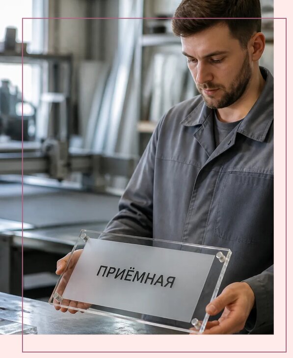 Таблички из оргстекла на заказ в Павловском Посаде от 3963 р. | Аванза-Пвл