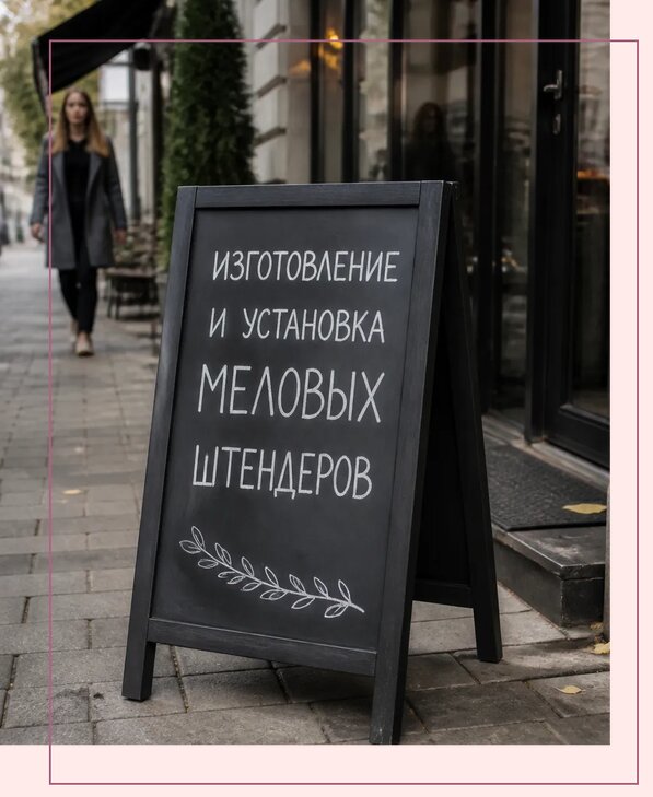 Меловые штендеры в Павловском Посаде по цене от 6605 р. | Аванза-Пвл